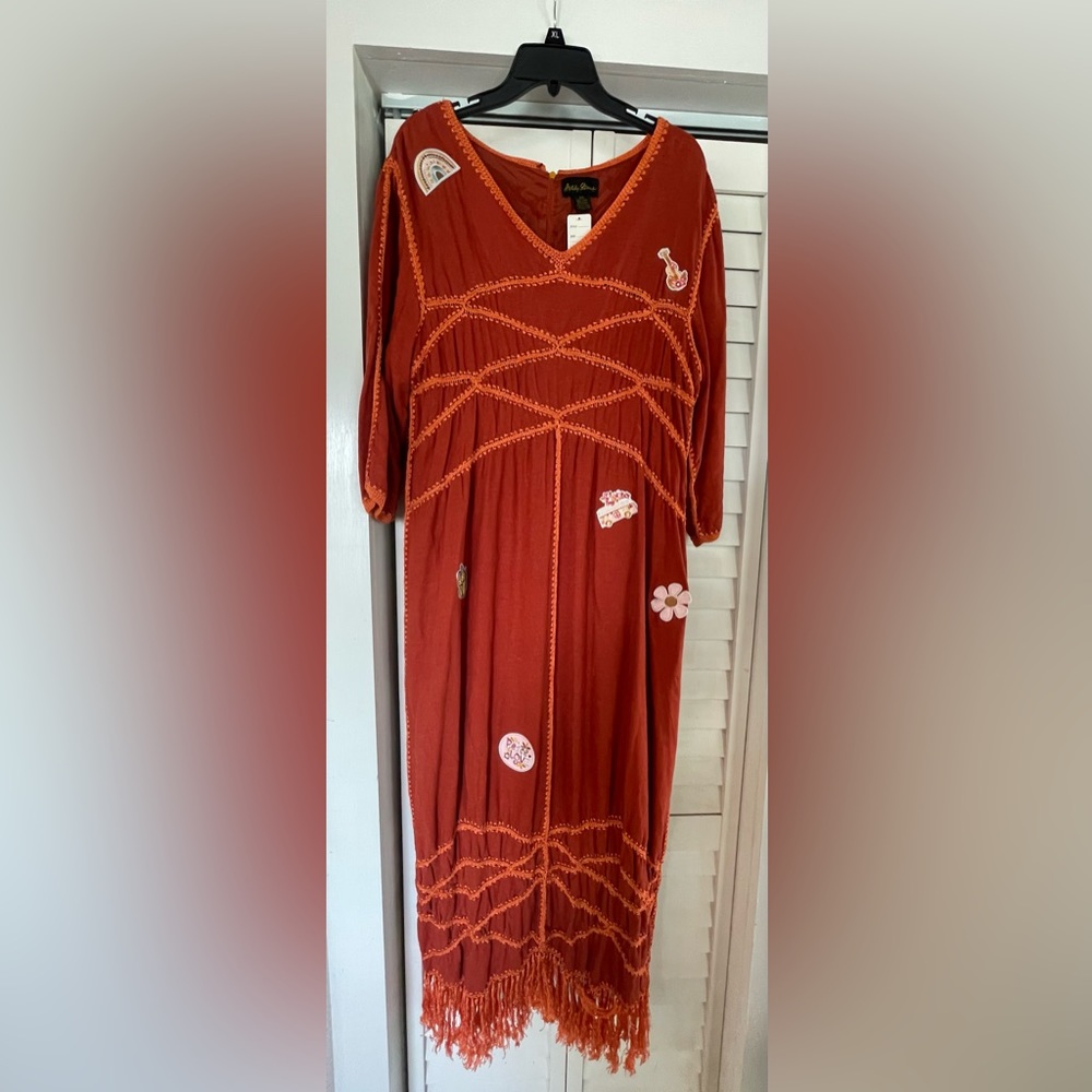 Fun Boho Maxie Dress with 70’s vibe. May be vintage.